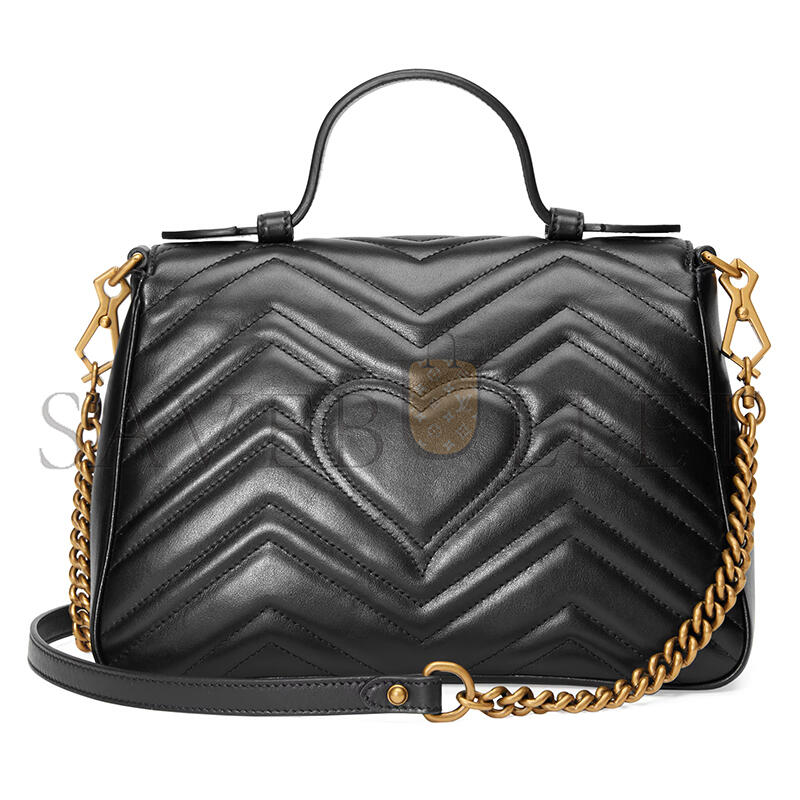 GUCCI GG MARMONT MEDIUM TOP HANDLE BAG 498110 (27*19*10.5cm)